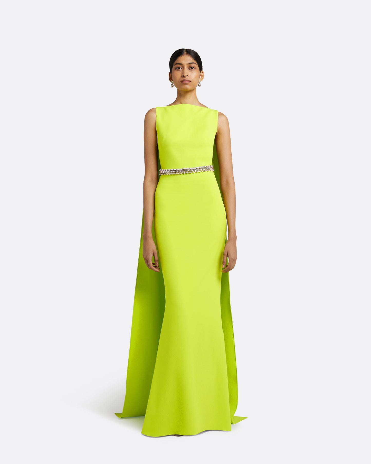 Ginevra Tendershoots Long Dress With Embroidered Belt