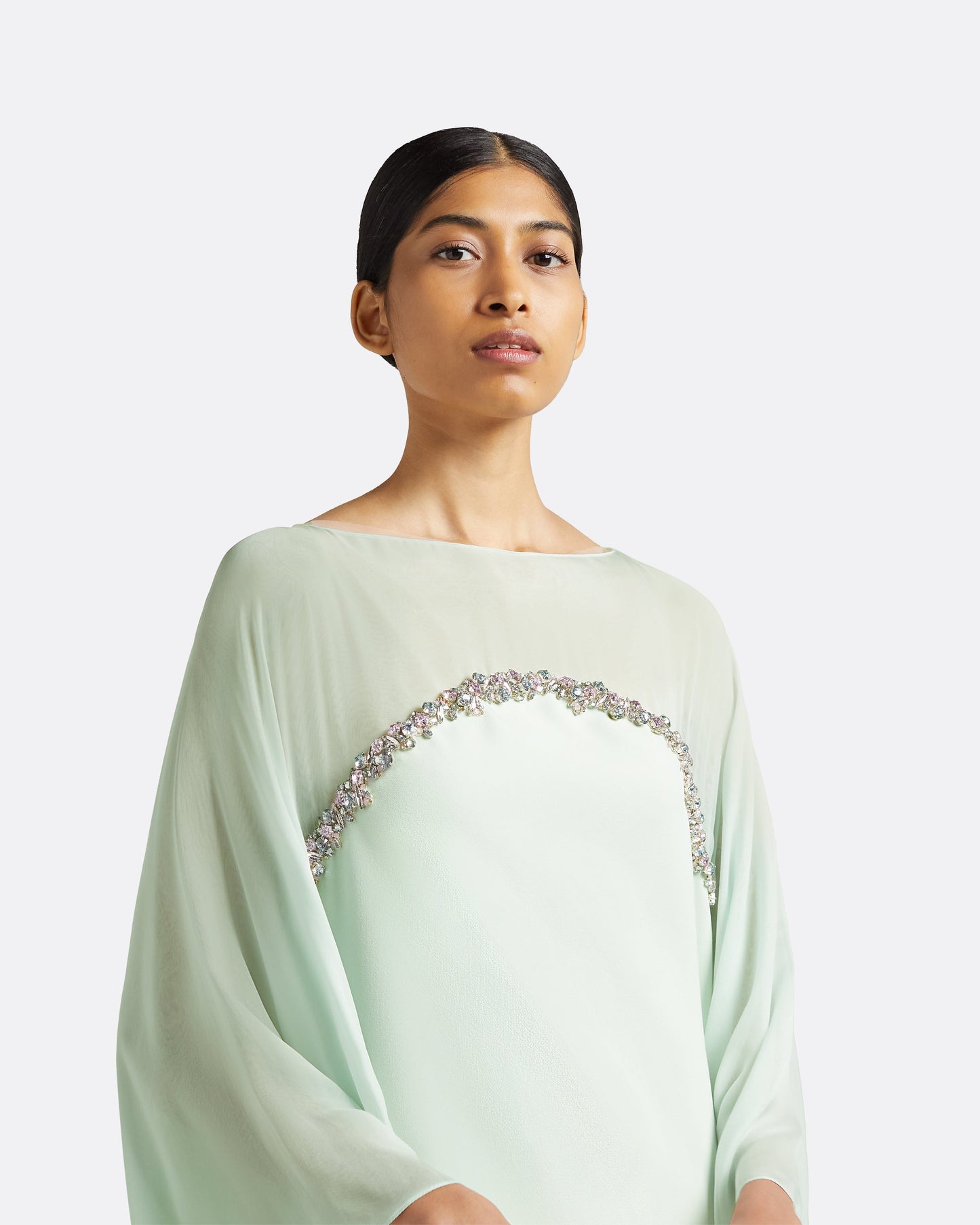 Alma Spearmint Long Dress
