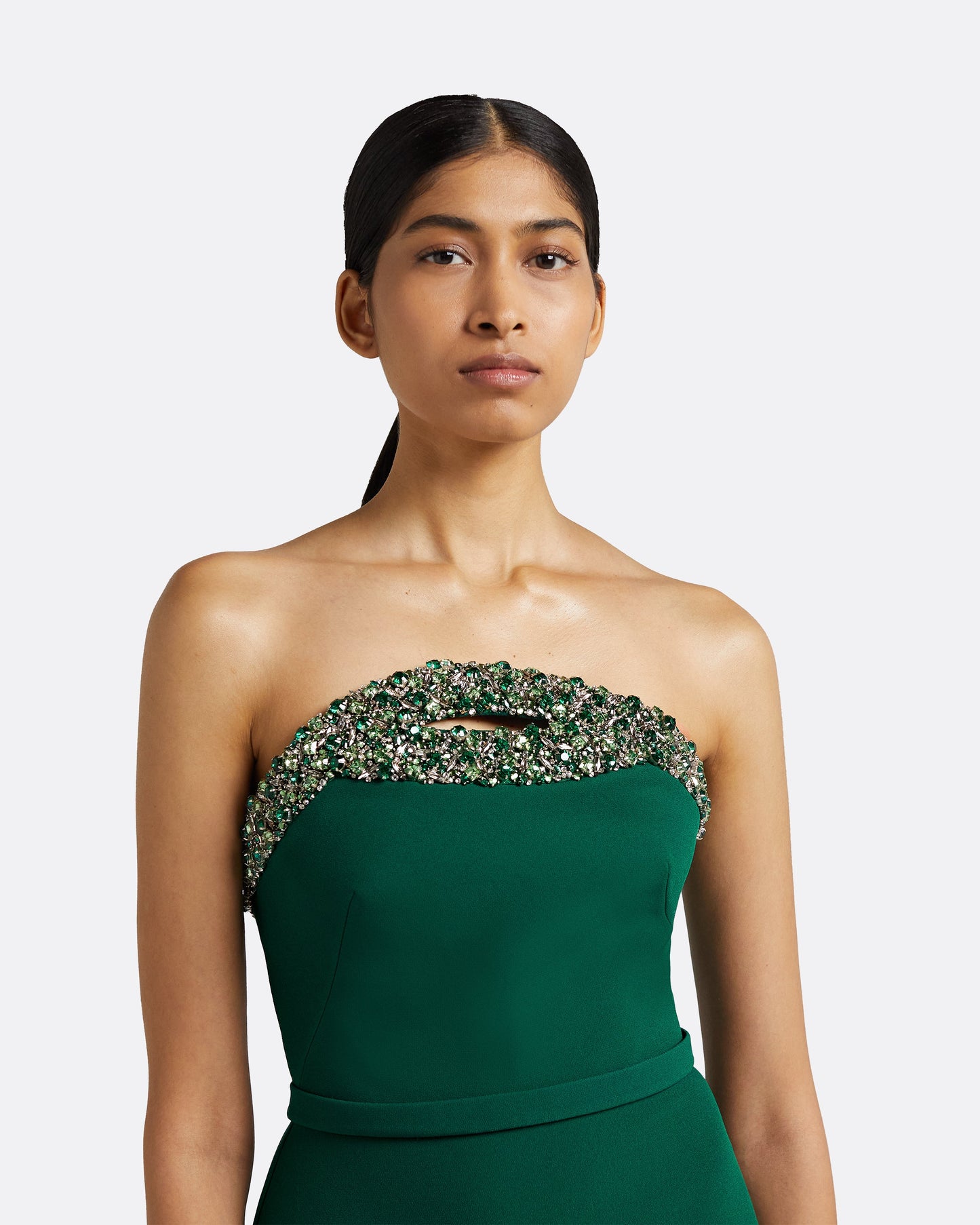 Donatella Botanic Long Dress With Antonia Gloves