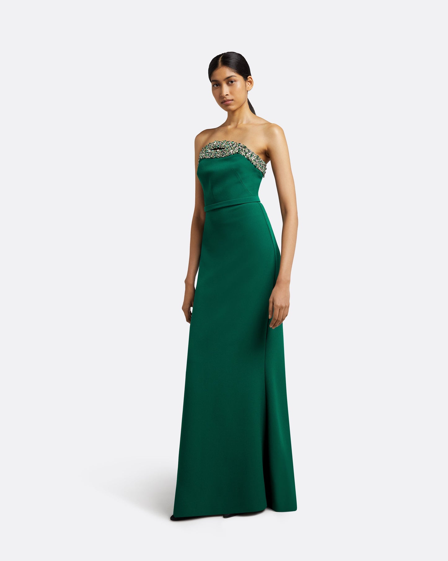 Donatella Botanic Long Dress With Antonia Gloves