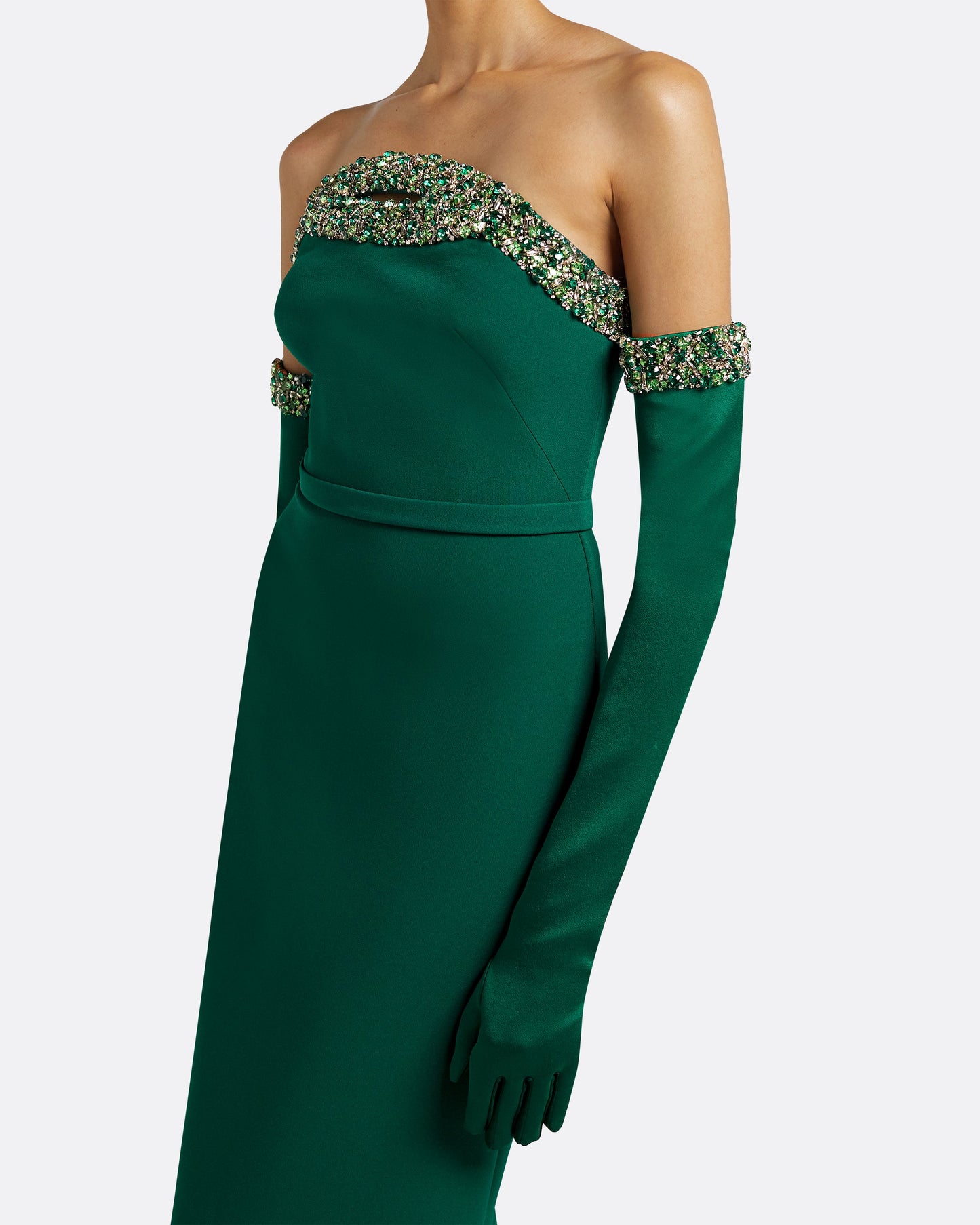 Donatella Botanic Long Dress With Antonia Gloves