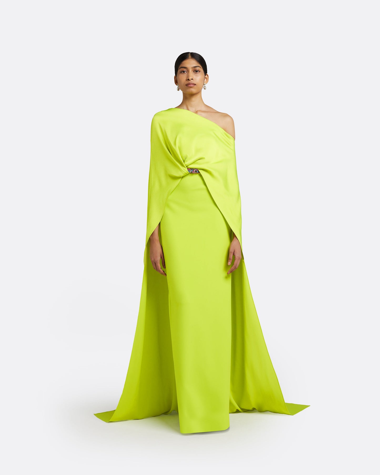 Cadenza Tendershoots Embroidered Long Dress