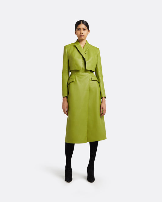 Ennis Woodbine Vegan Leather Coat