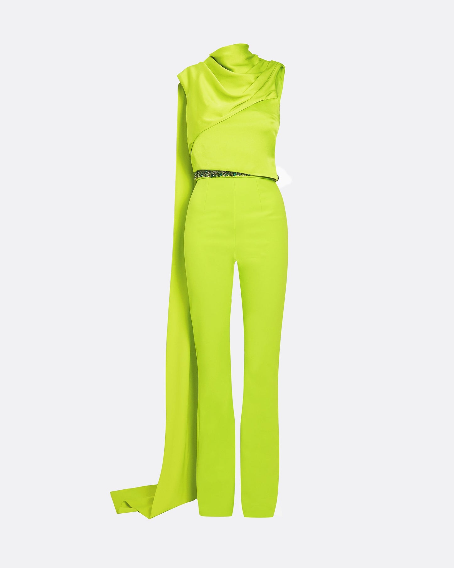 Cara Tendershoots Jumpsuit With Embroidered Belt