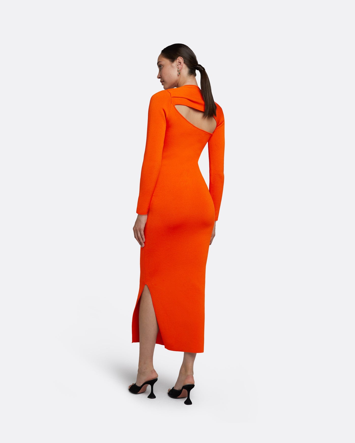 Leonie Flame Knit Midi Dress