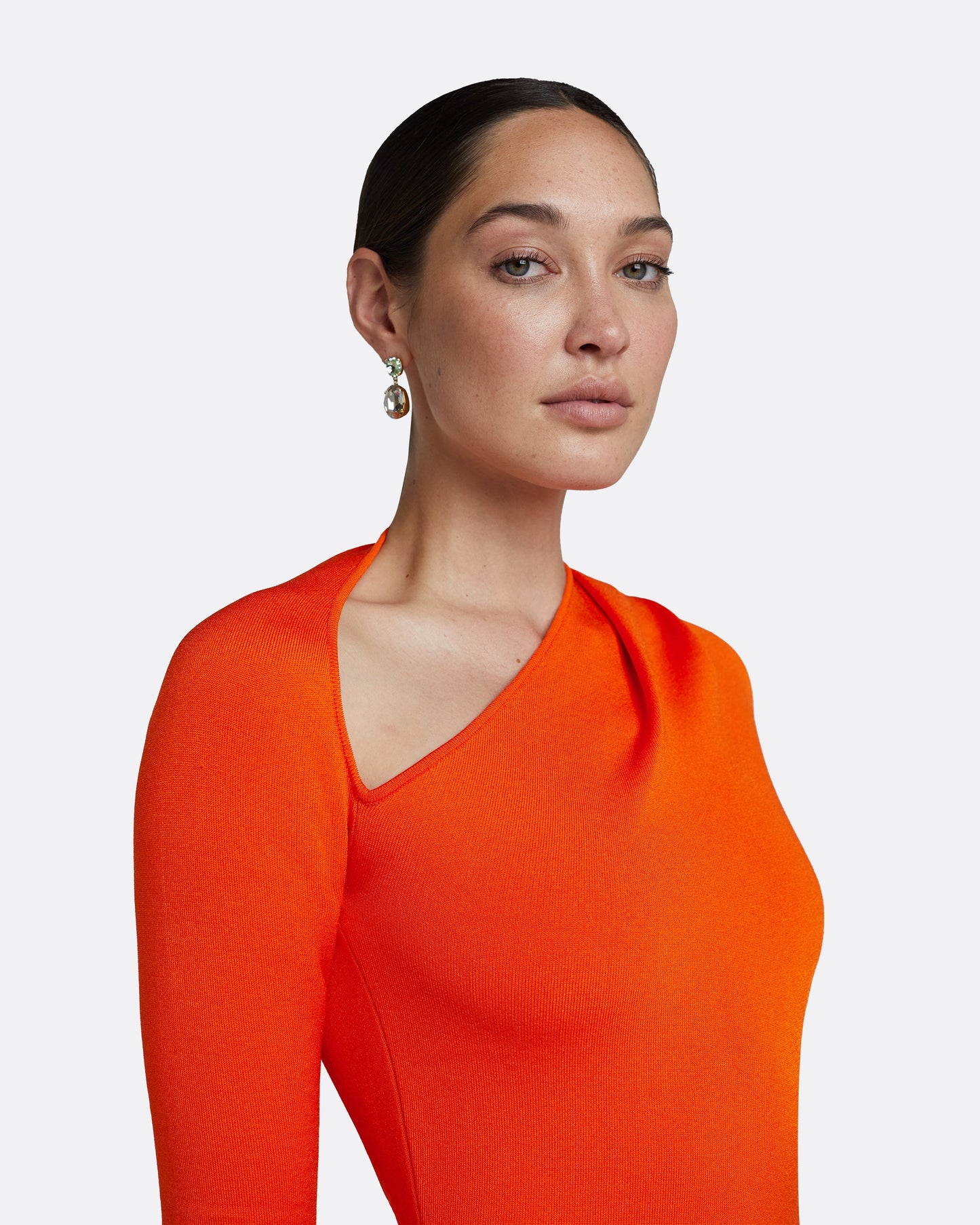 Leonie Flame Knit Midi Dress