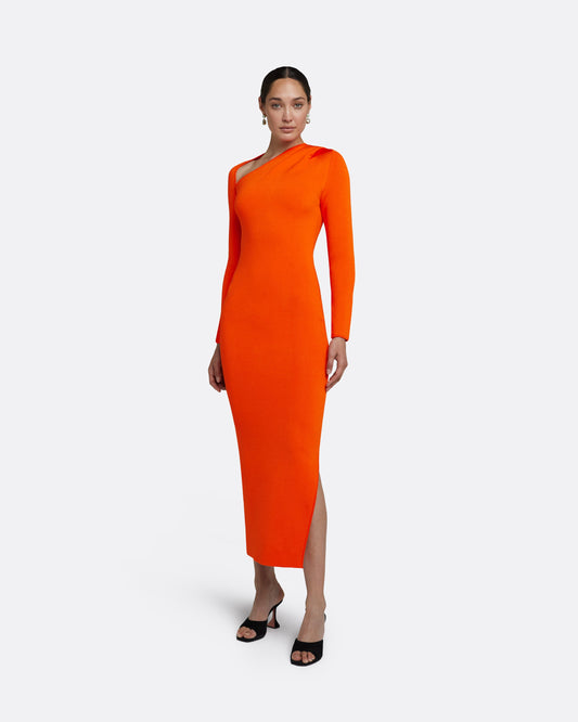 Leonie Flame Knit Midi Dress