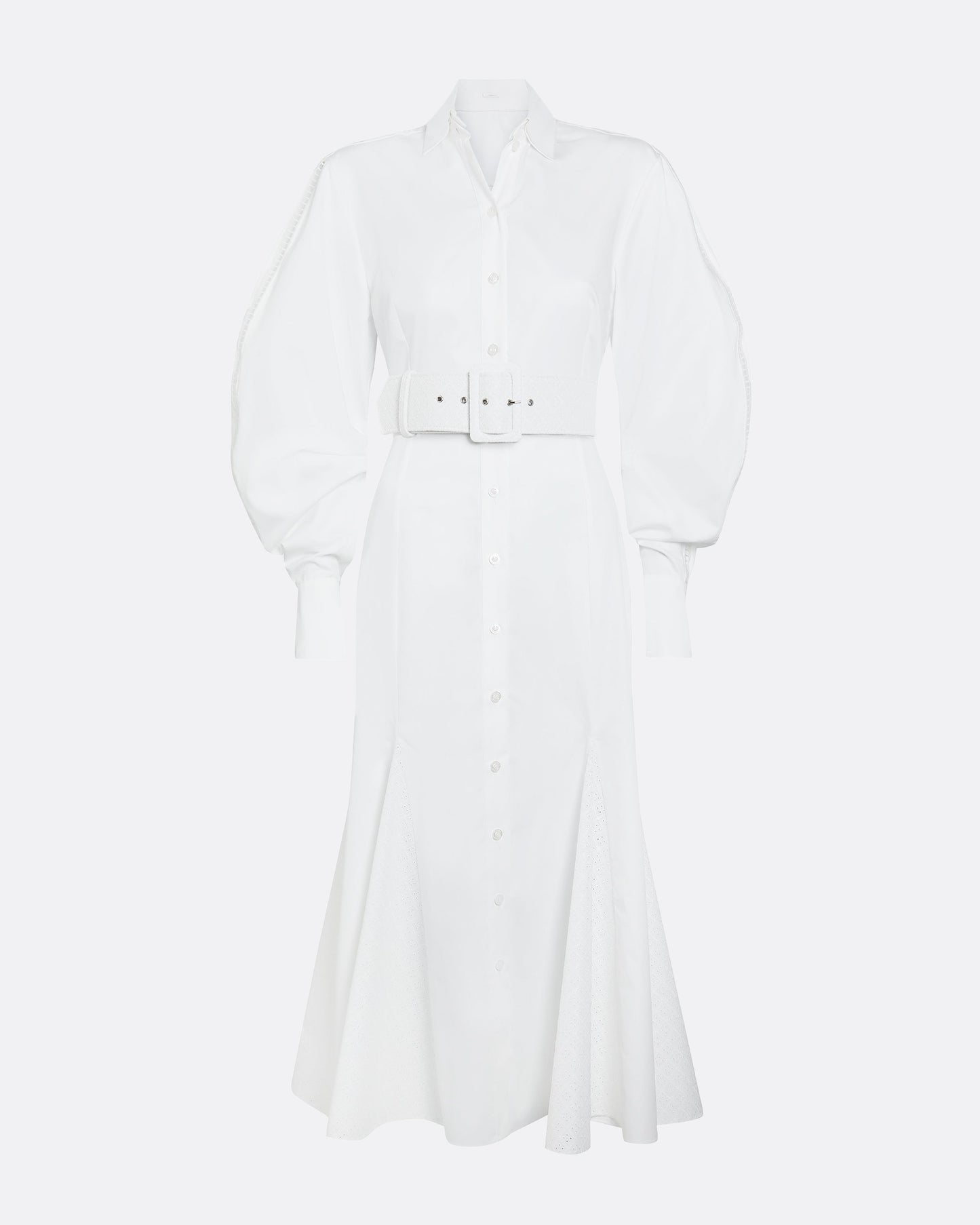 Evie Ivory Cotton Midi Dress