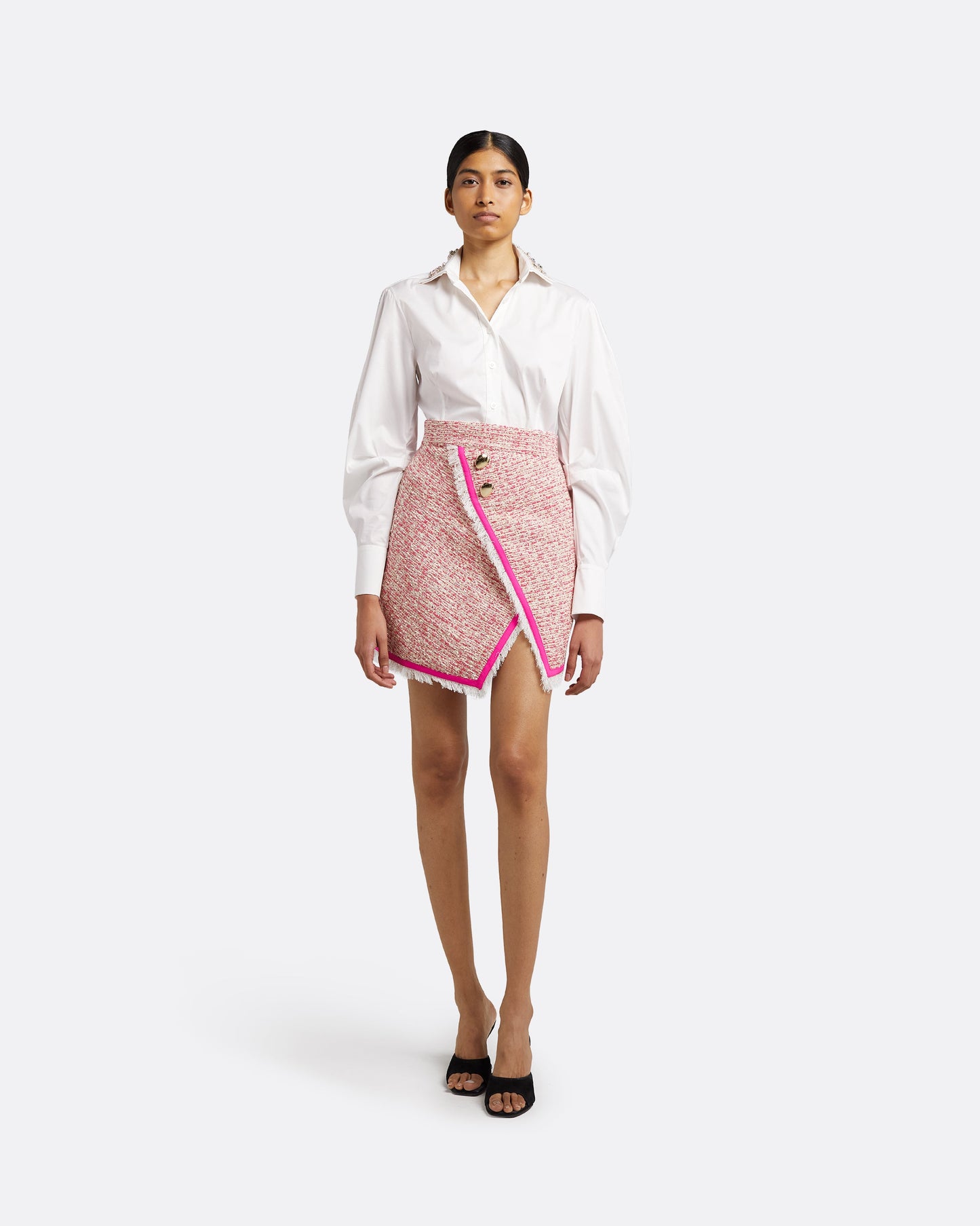 Kathryn Embroidered Ivory Top