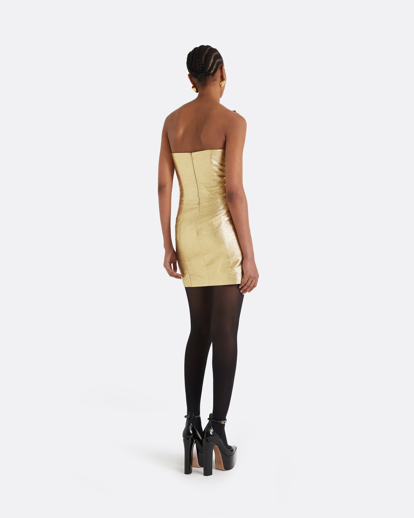 Daxton Gold Short Dress