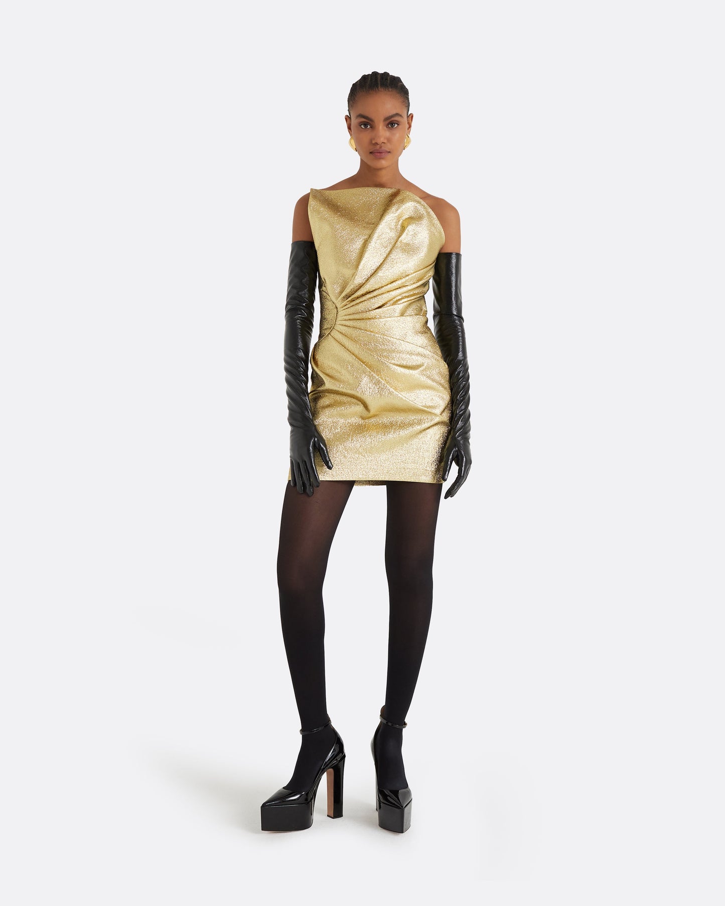 Daxton Gold Short Dress