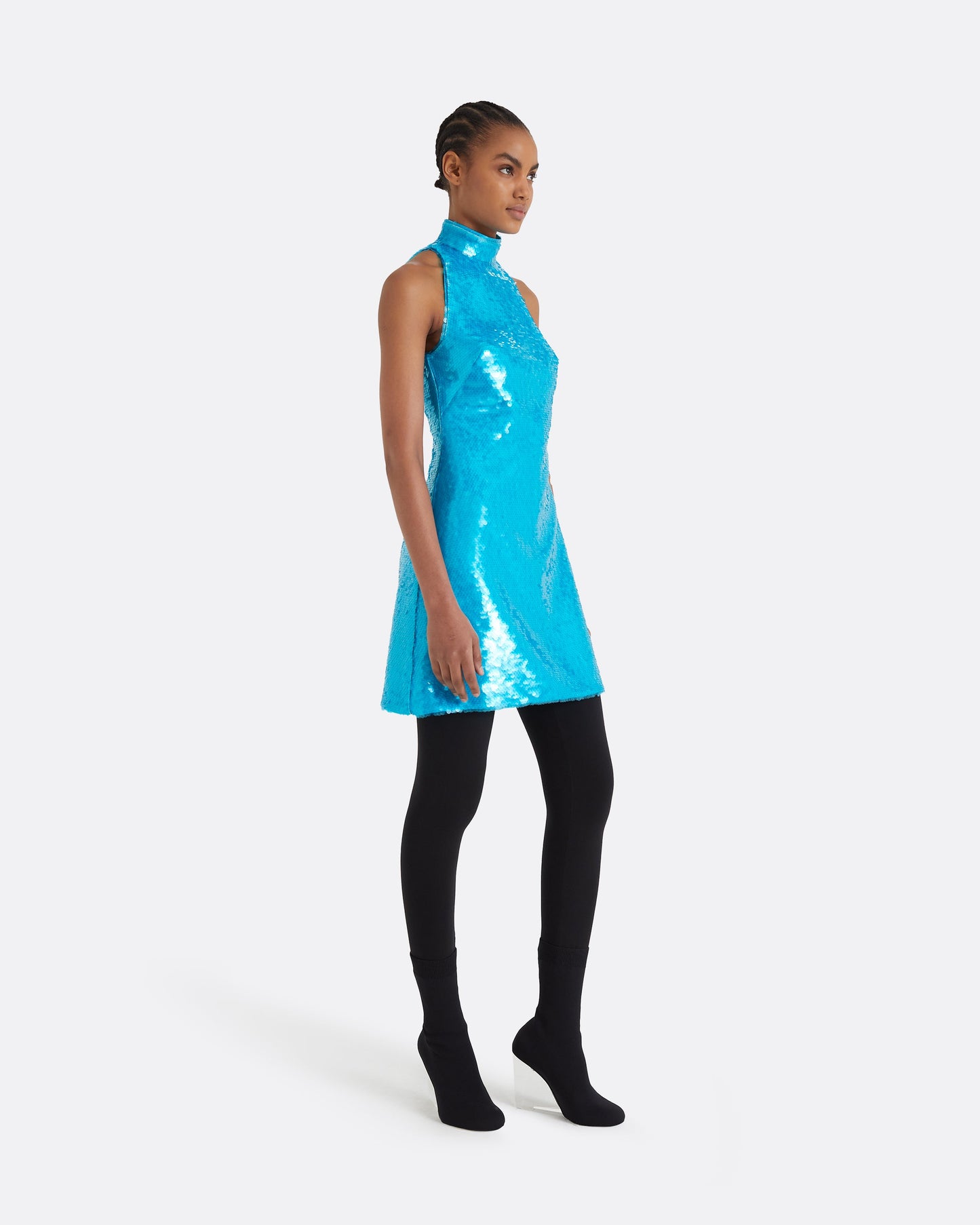 Edie Aquamarine Short Dress