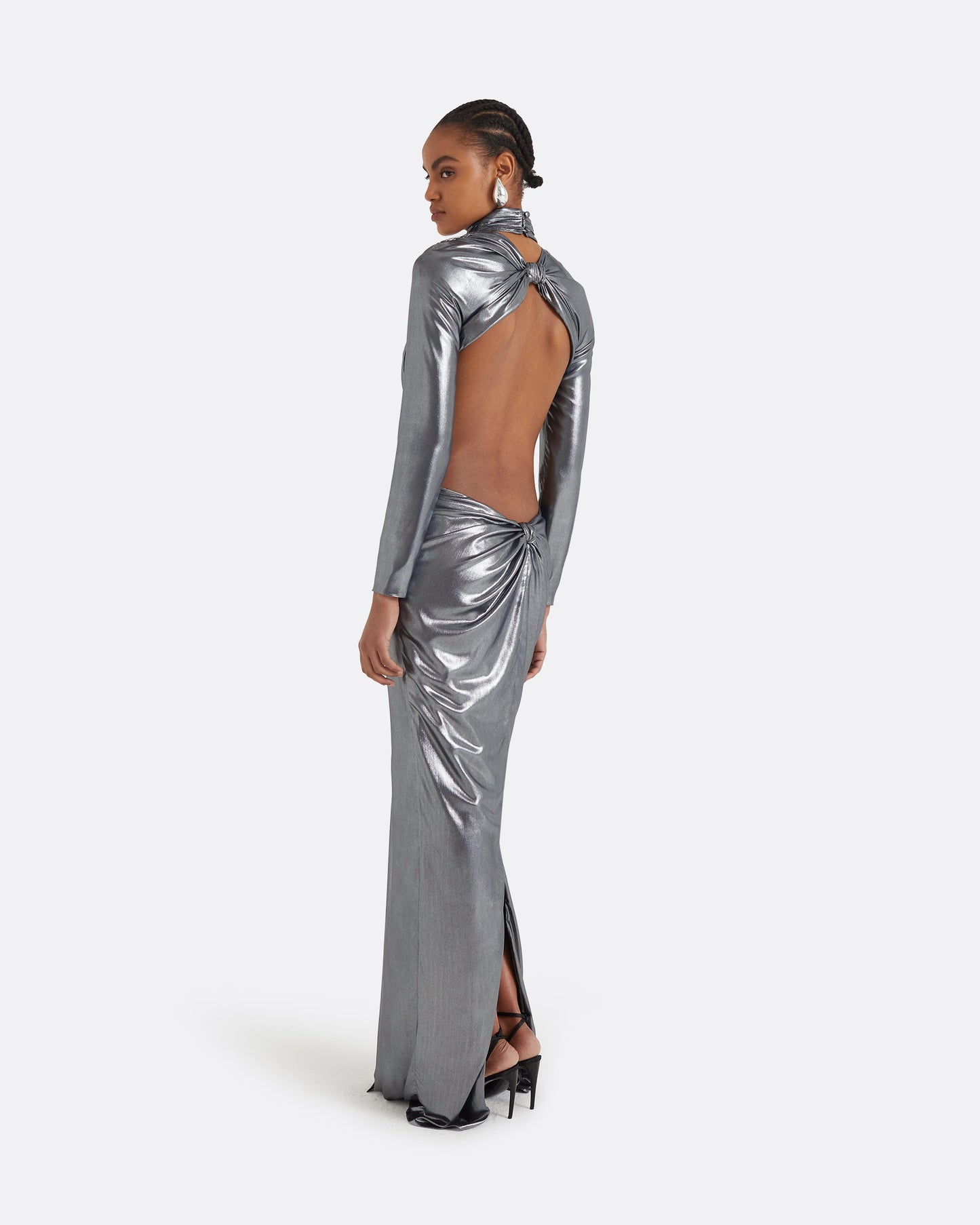 Marlowe Gunmetal Long Dress