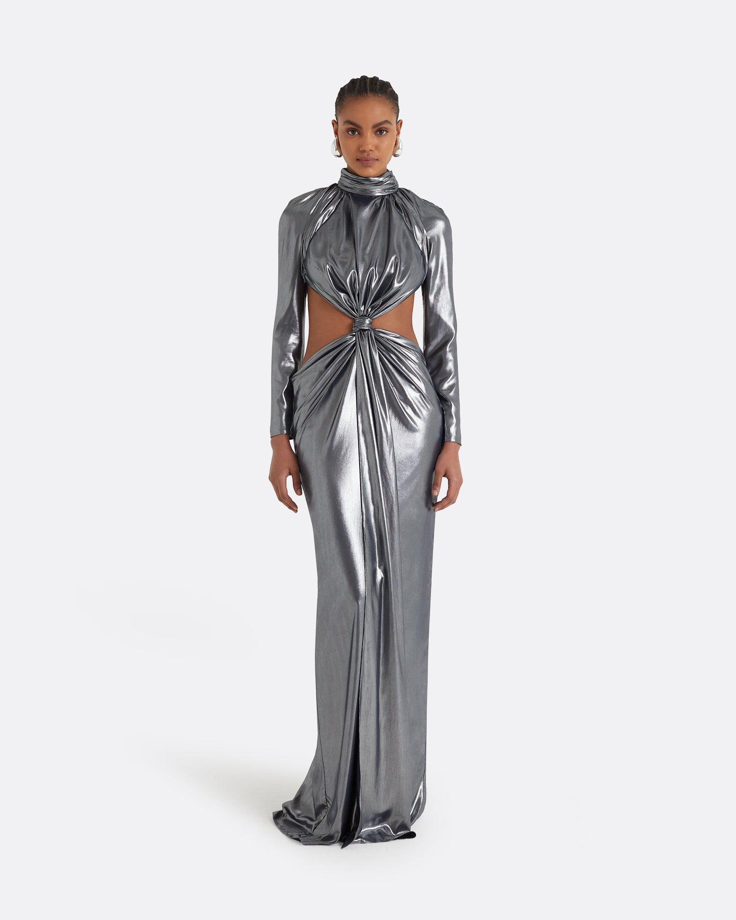 Marlowe Gunmetal Long Dress