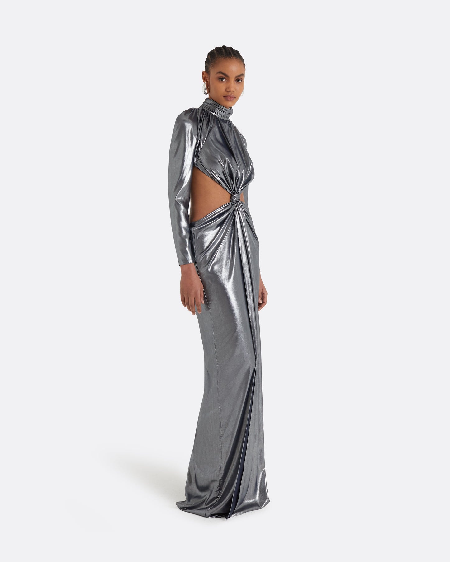 Marlowe Gunmetal Long Dress