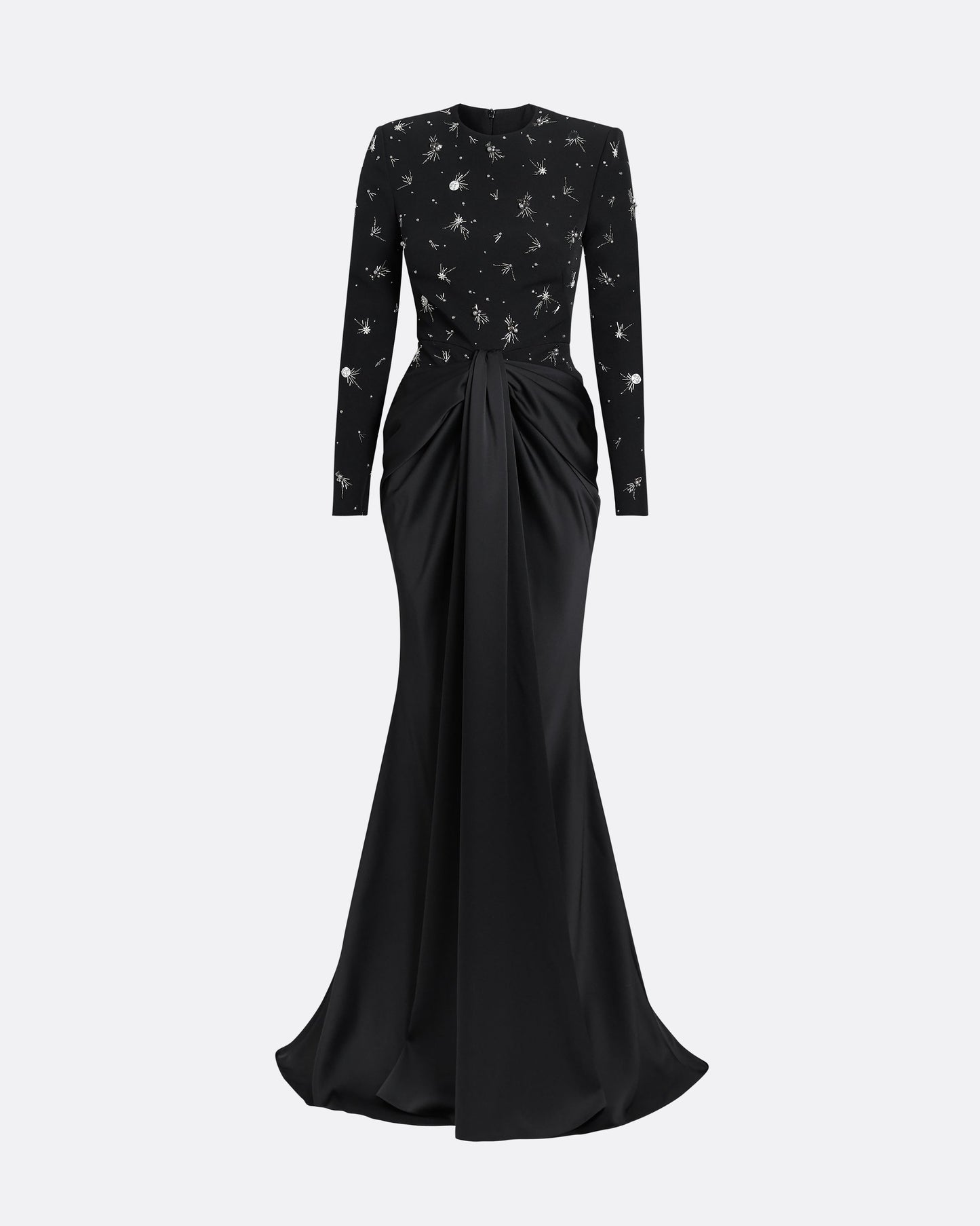 Naira Black Long Dress