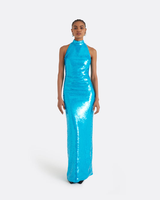 Viba Aquamarine Long Dress