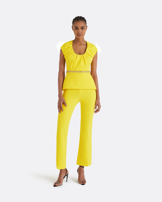 Lotta Buttercup Top With Embroidered Belt