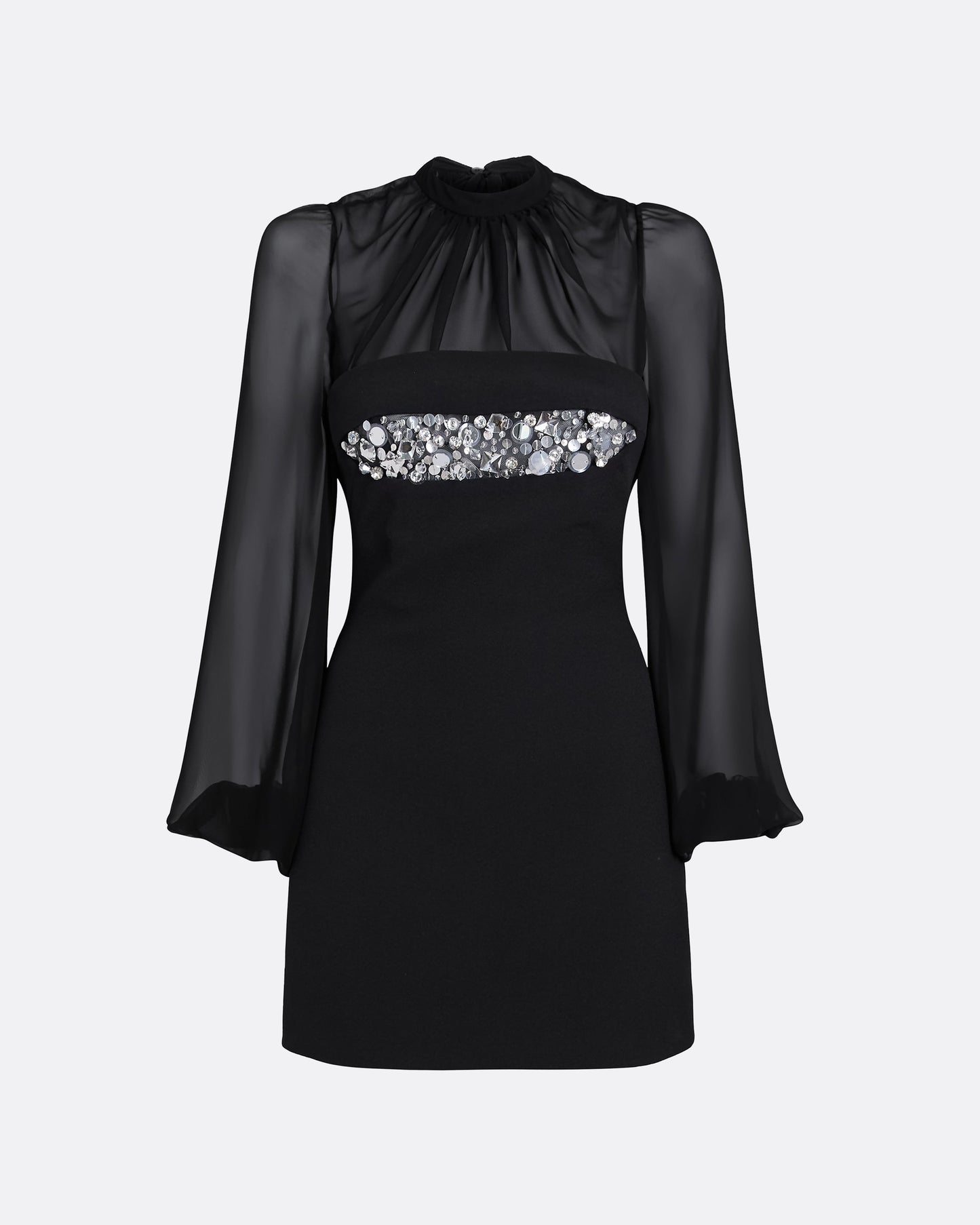 Duru Black Short Dress