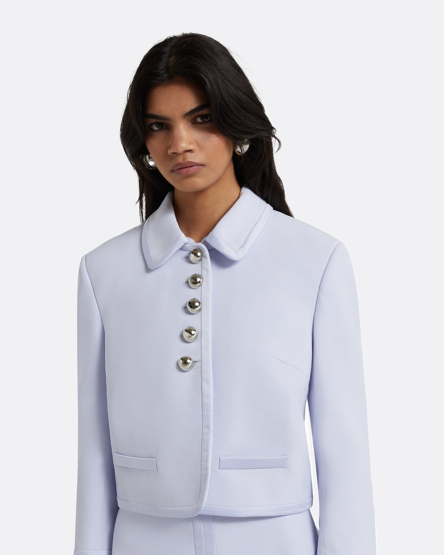 Niina Silk Blue Jacket