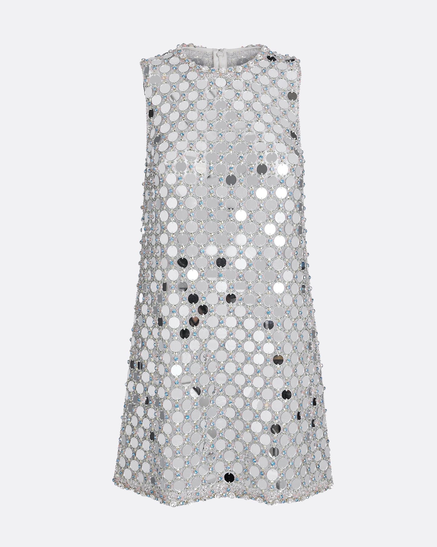 Amal Ivory & Multi-Pastel Short Dress