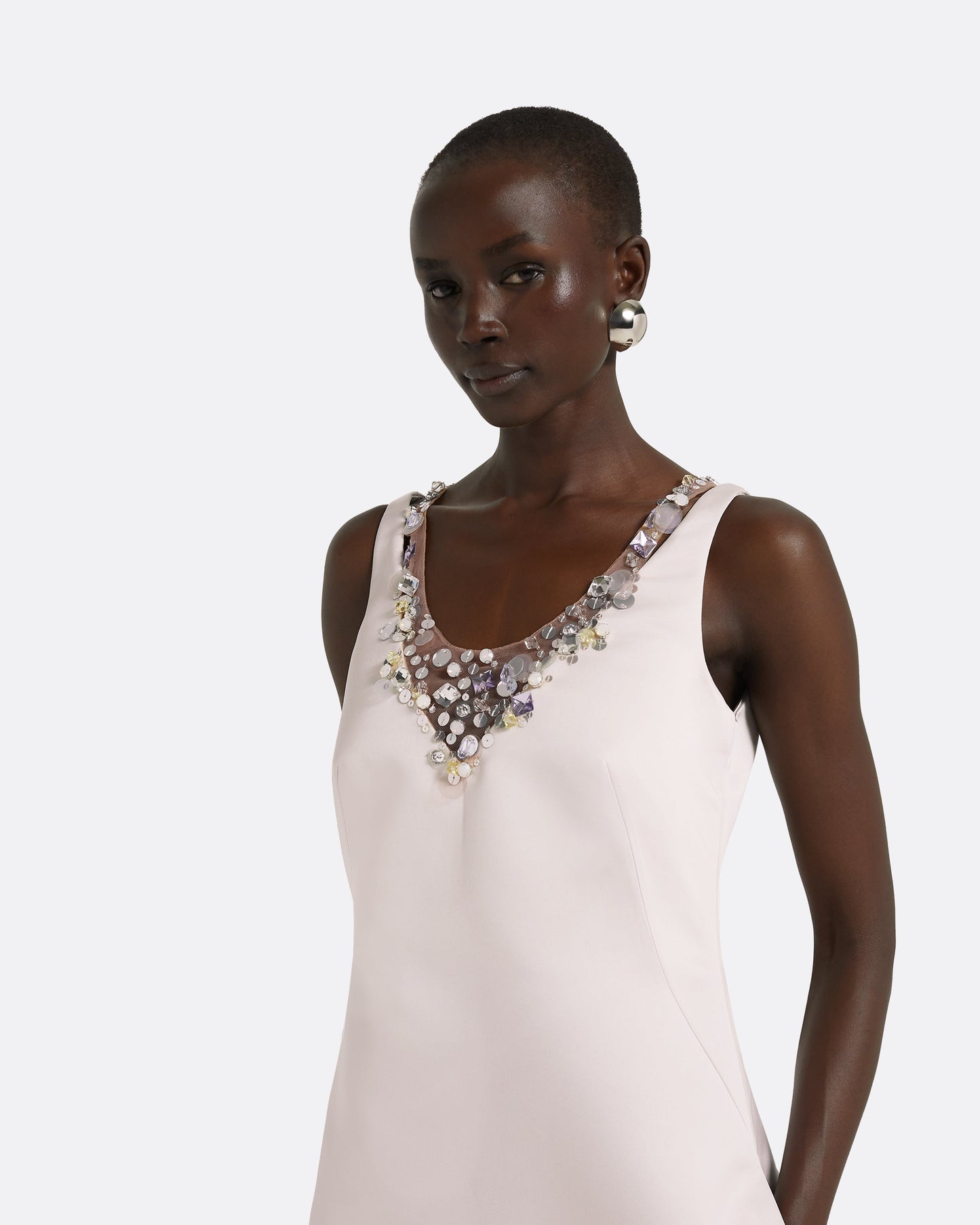 Mariam Barely Pink Long Dress