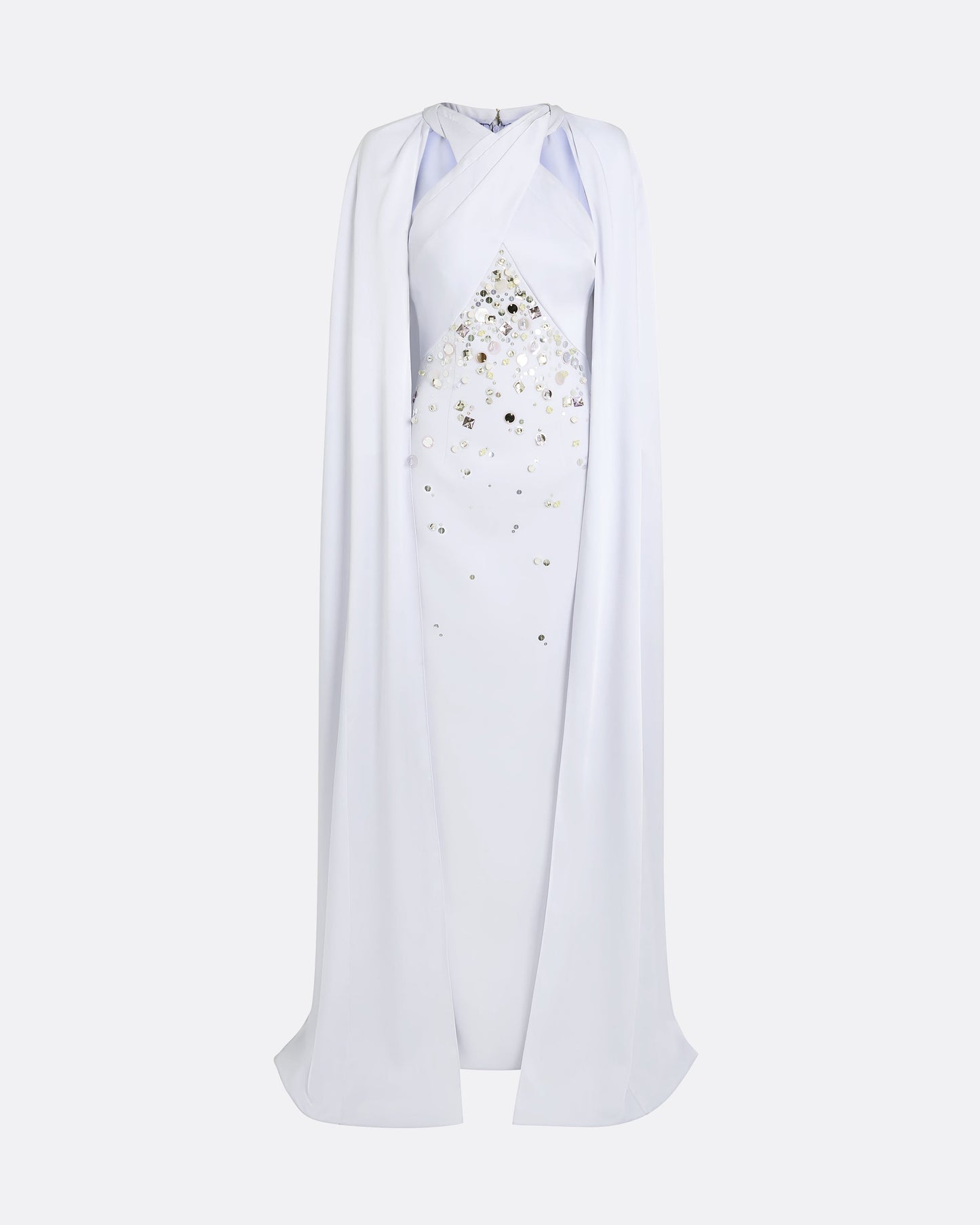 Ayse Silk Blue Long Dress