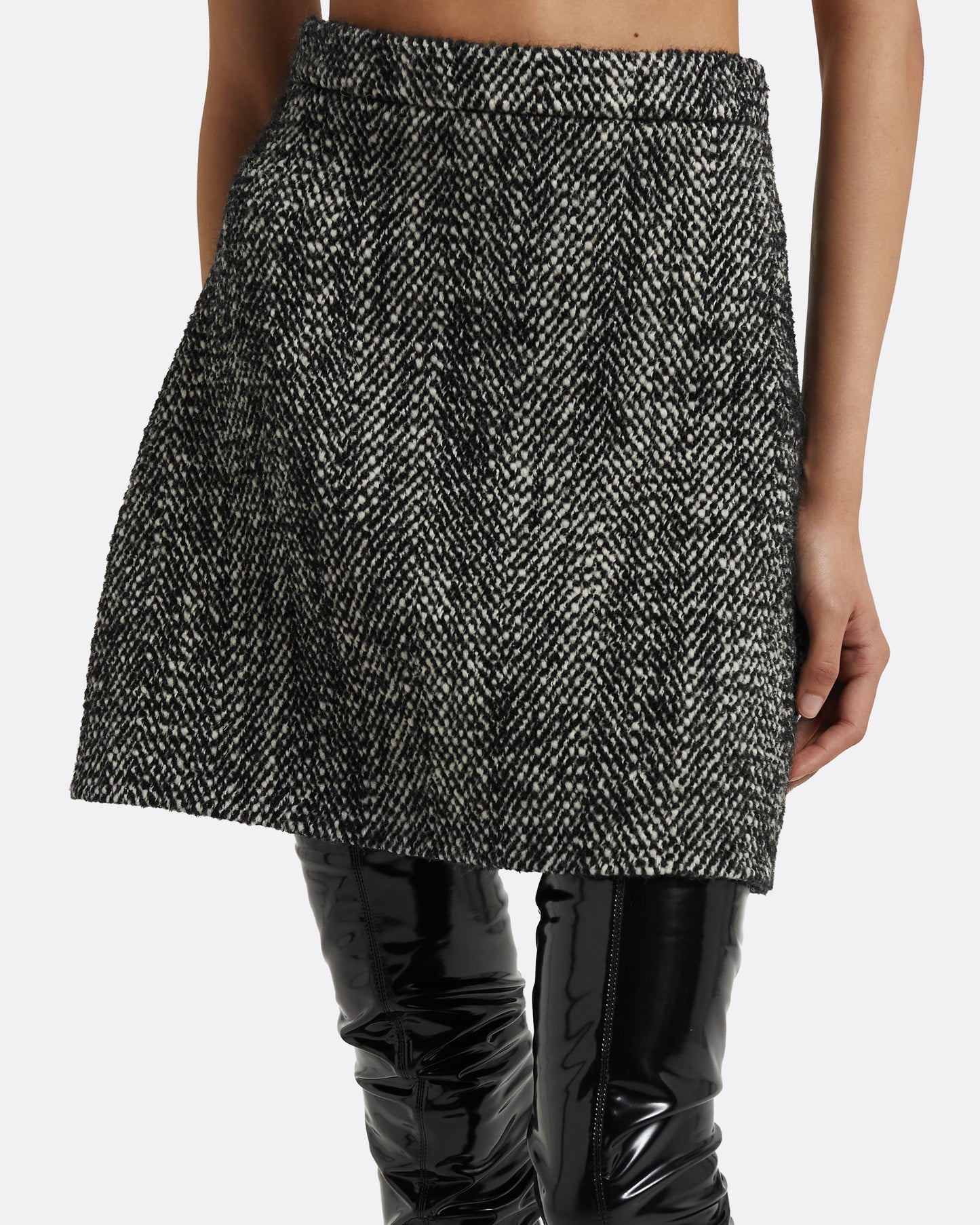 Bronagh Black Wool Skirt
