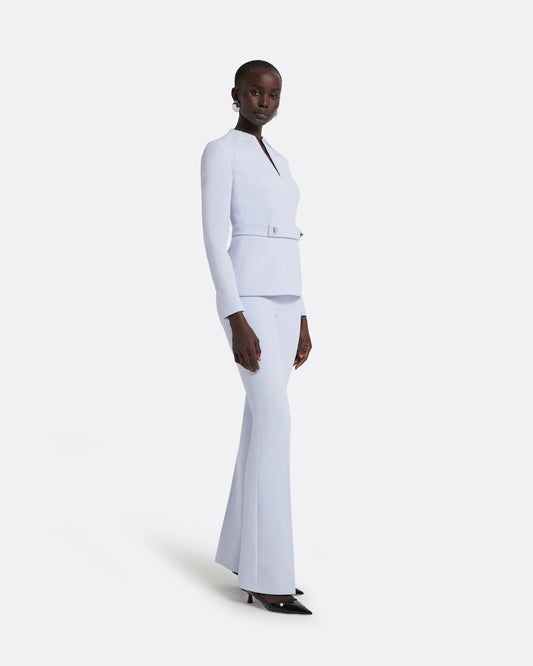 Alexa Silk Blue Trousers