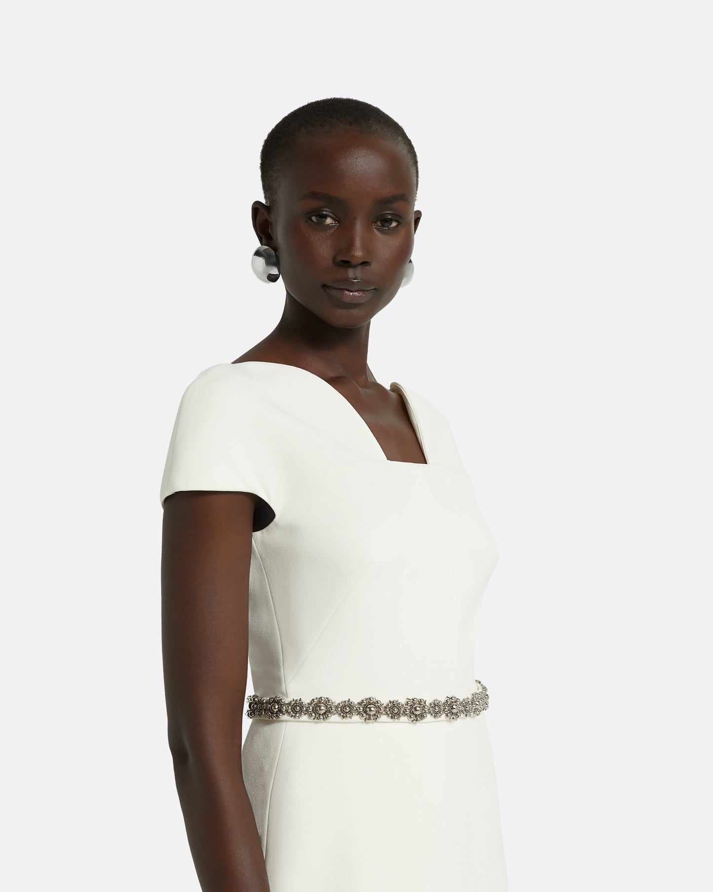 Geena Embroidered Ivory Top