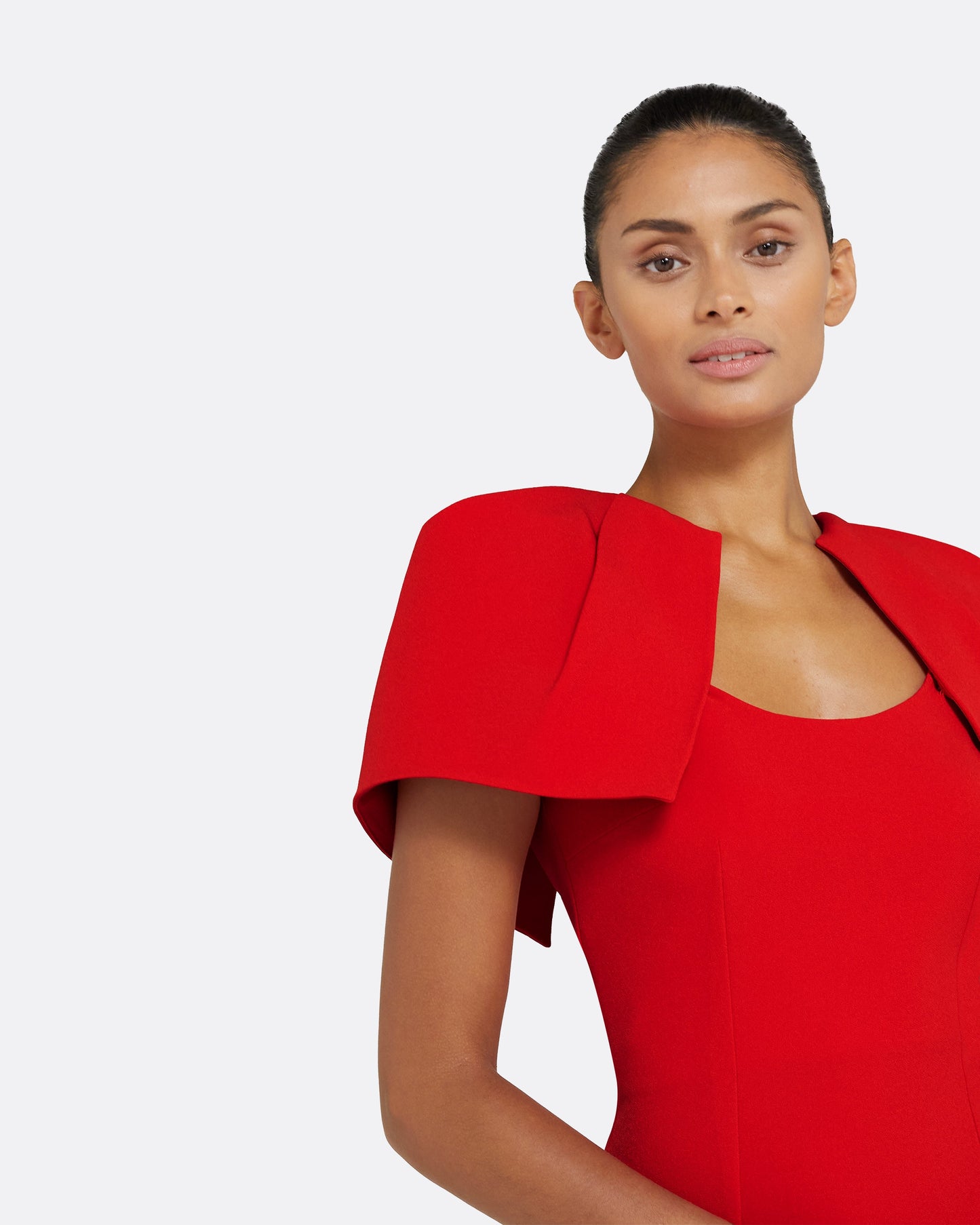 Blossom Cherry Red Midi Dress