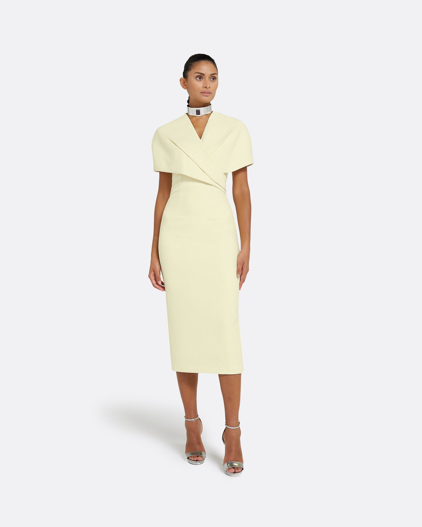 Flora Buttermilk Midi Dress