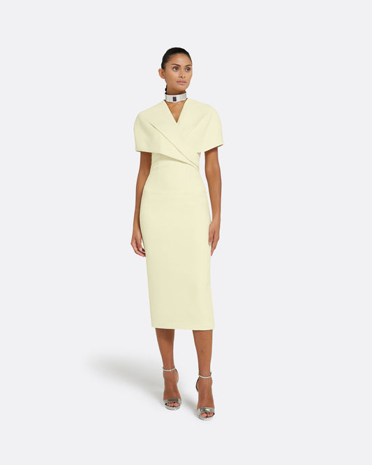 Flora Buttermilk Midi Dress