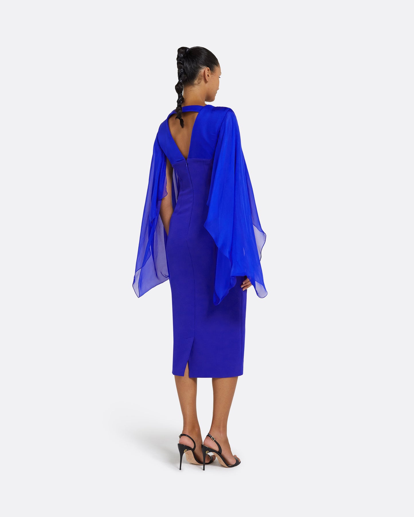 Grace Azure Blue Midi Dress
