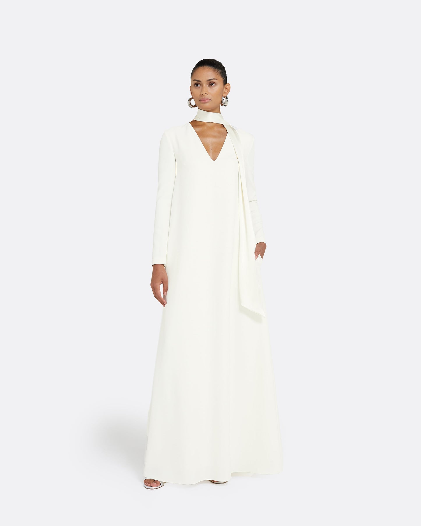 Aleah Ivory Long Dress