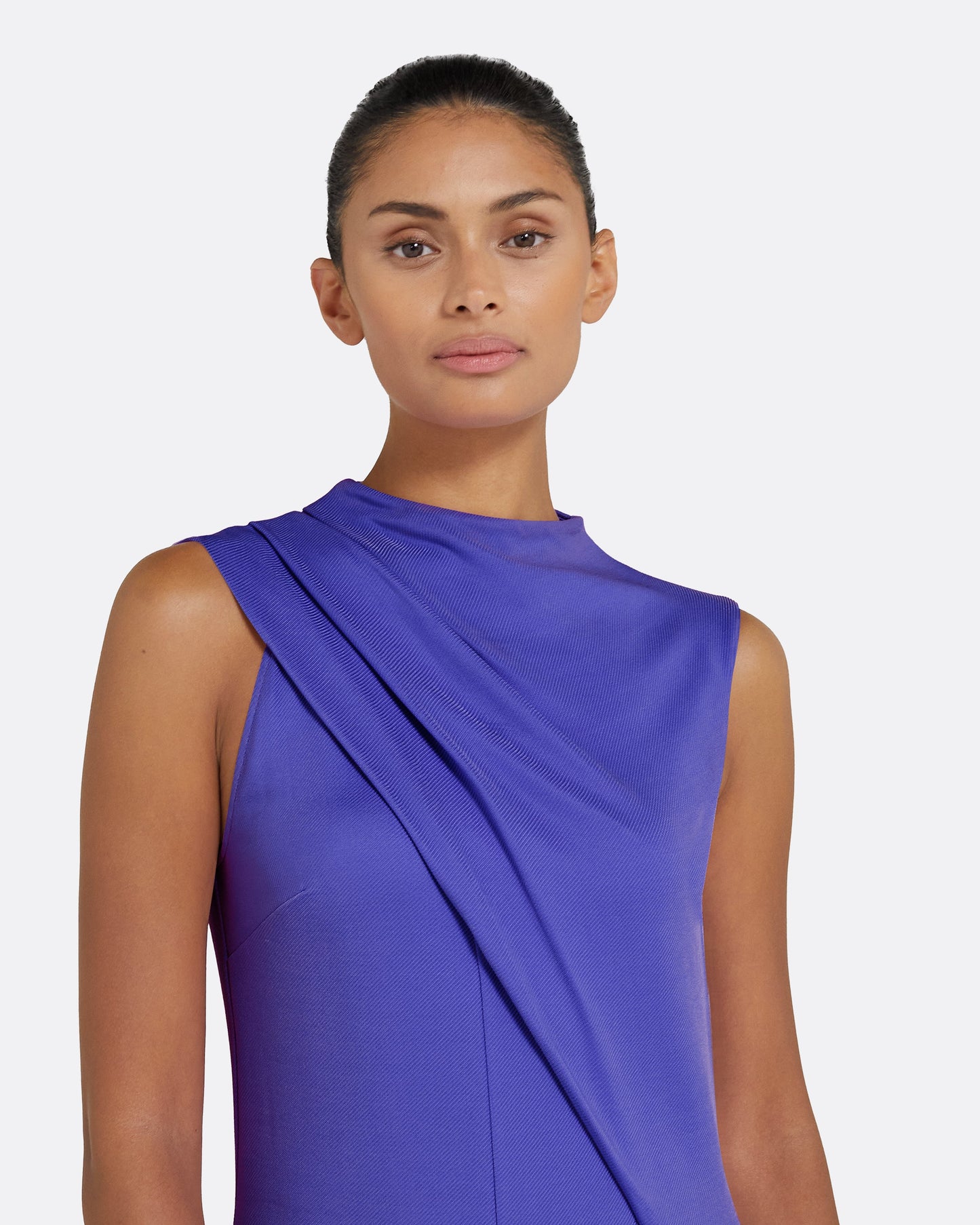 Iris Anemone Blue Long Dress