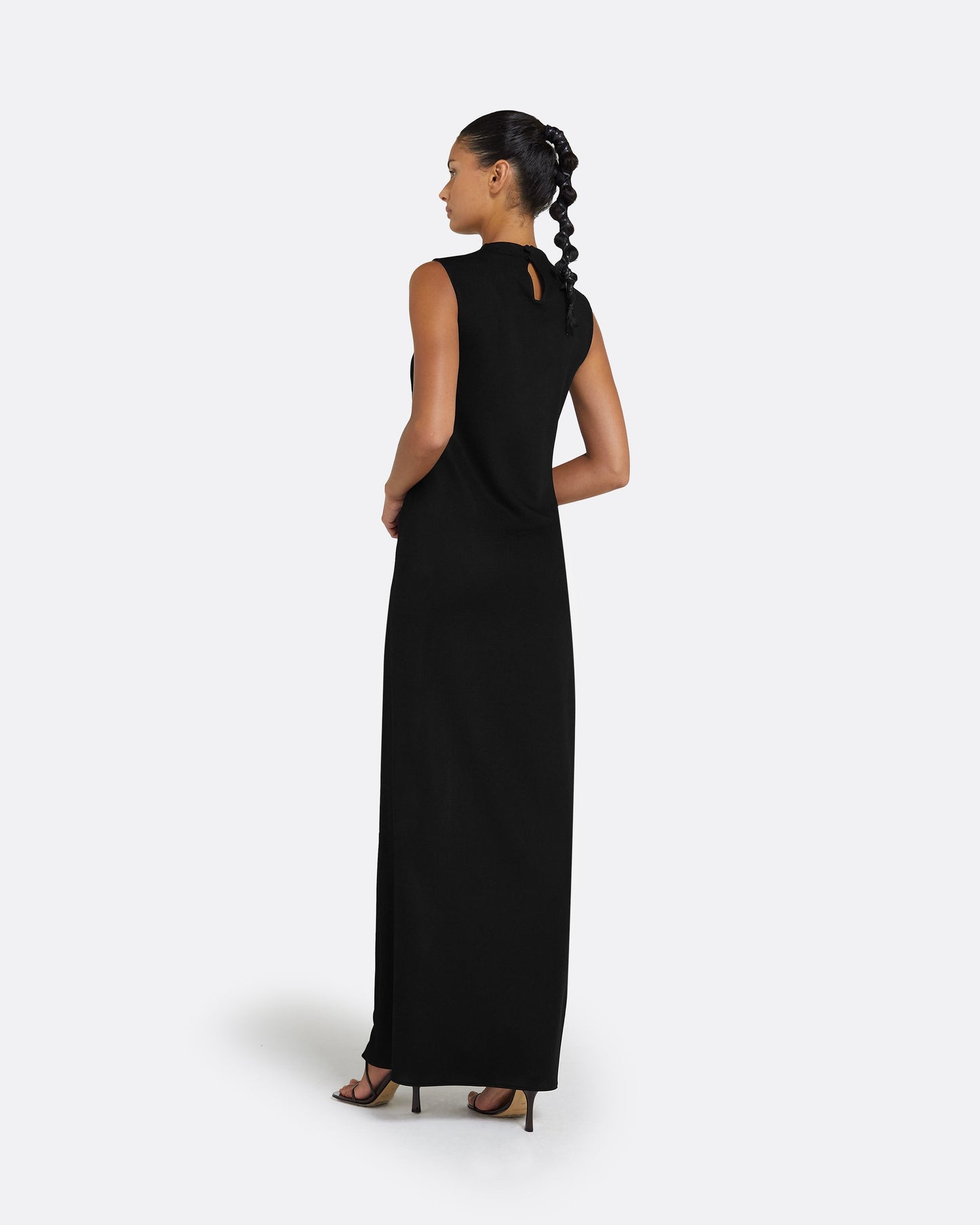 Iris Black Long Dress