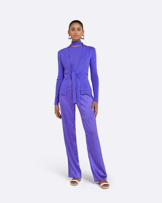 Mani Anemone Blue Knit Cardigan