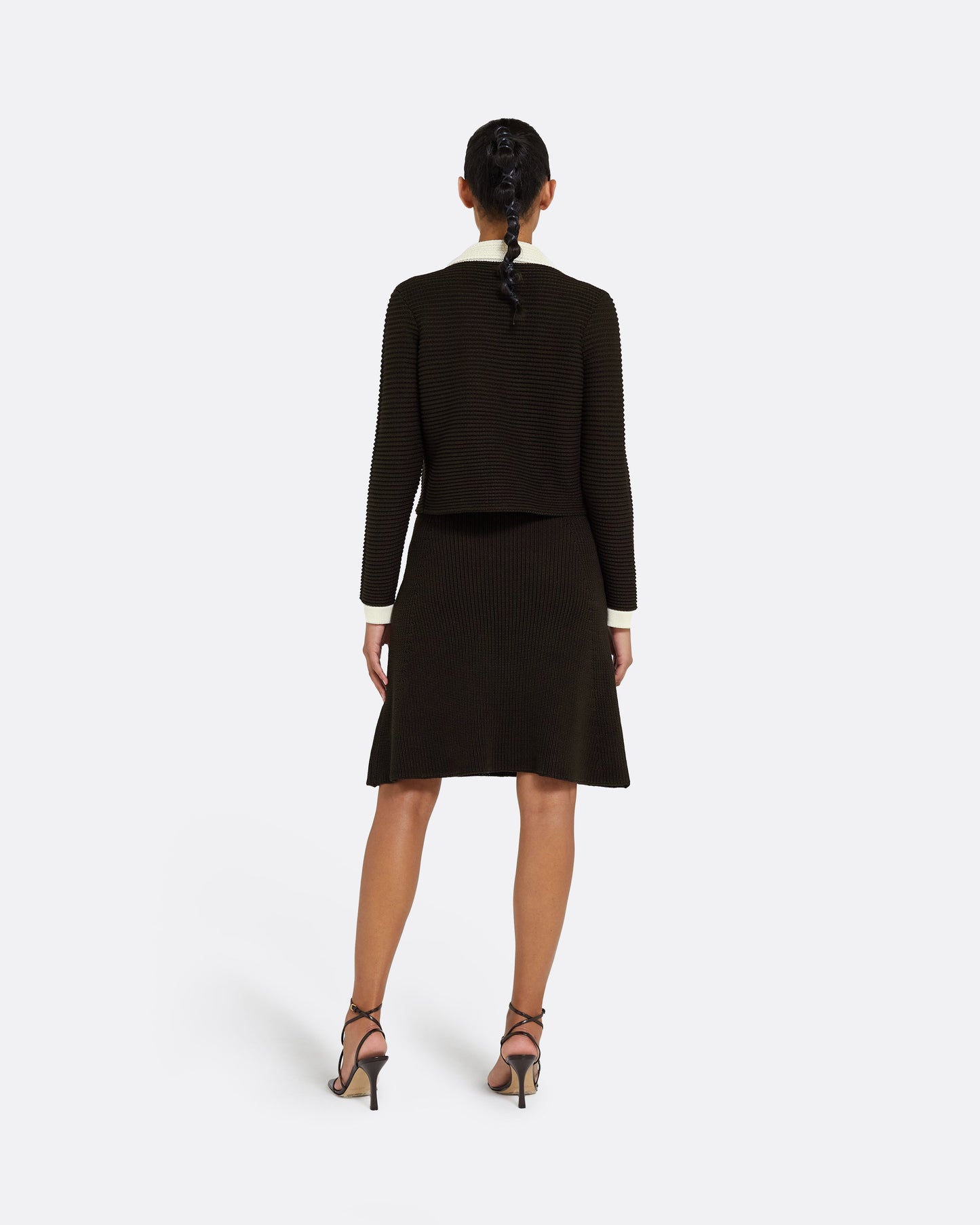 Artemis Dark Mocha & Ivory Crochet Jacket