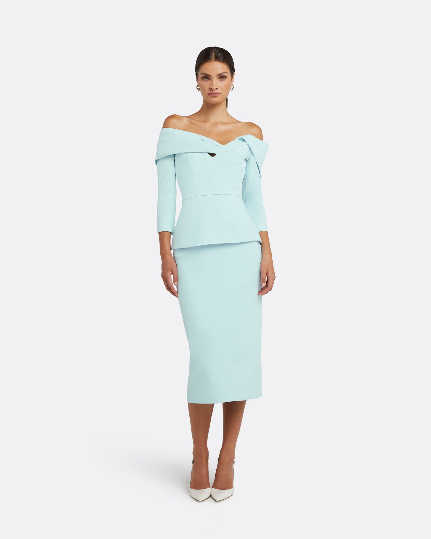 Tinsley Baby Blue Midi Dress
