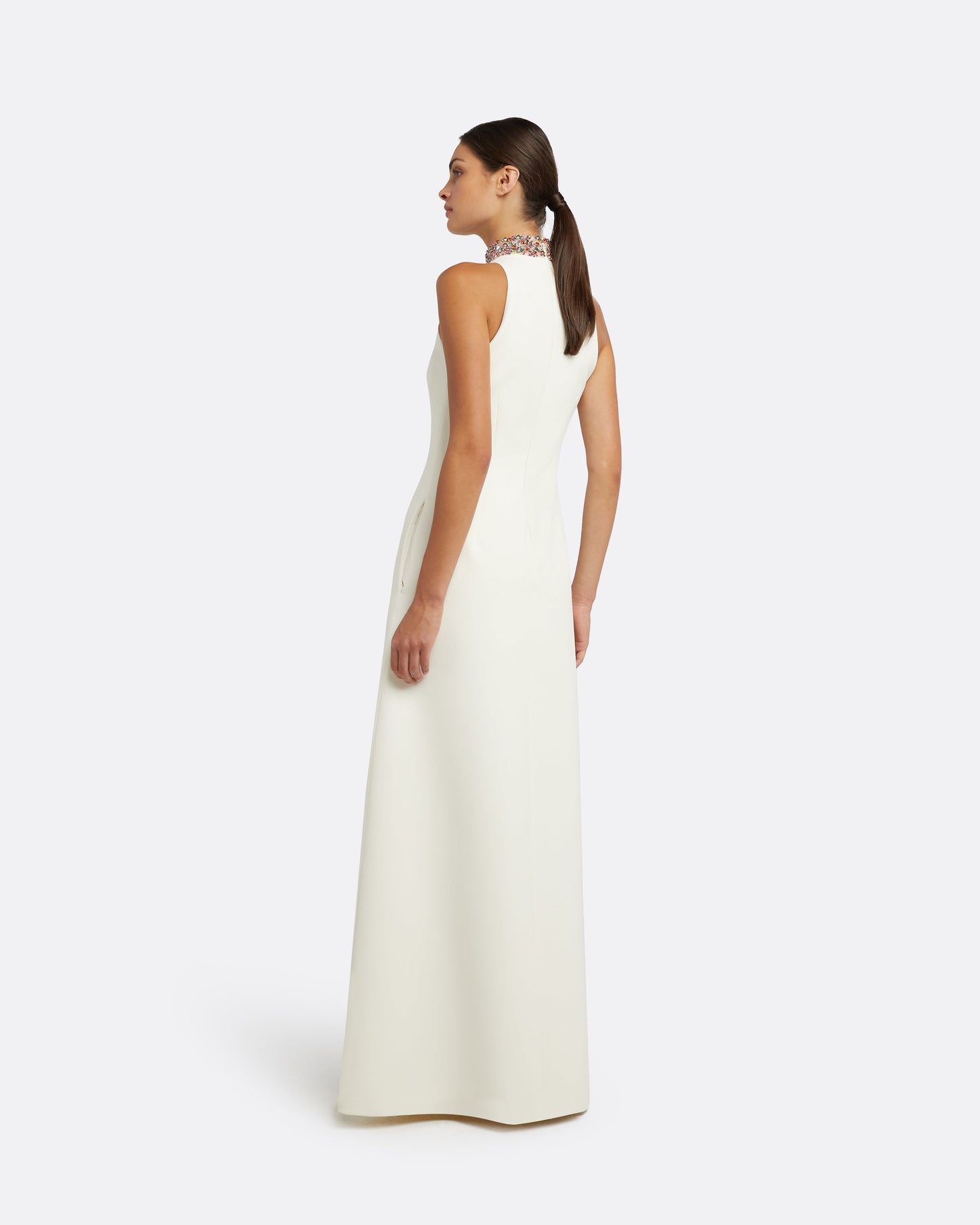 Priscilla Ivory Long Dress