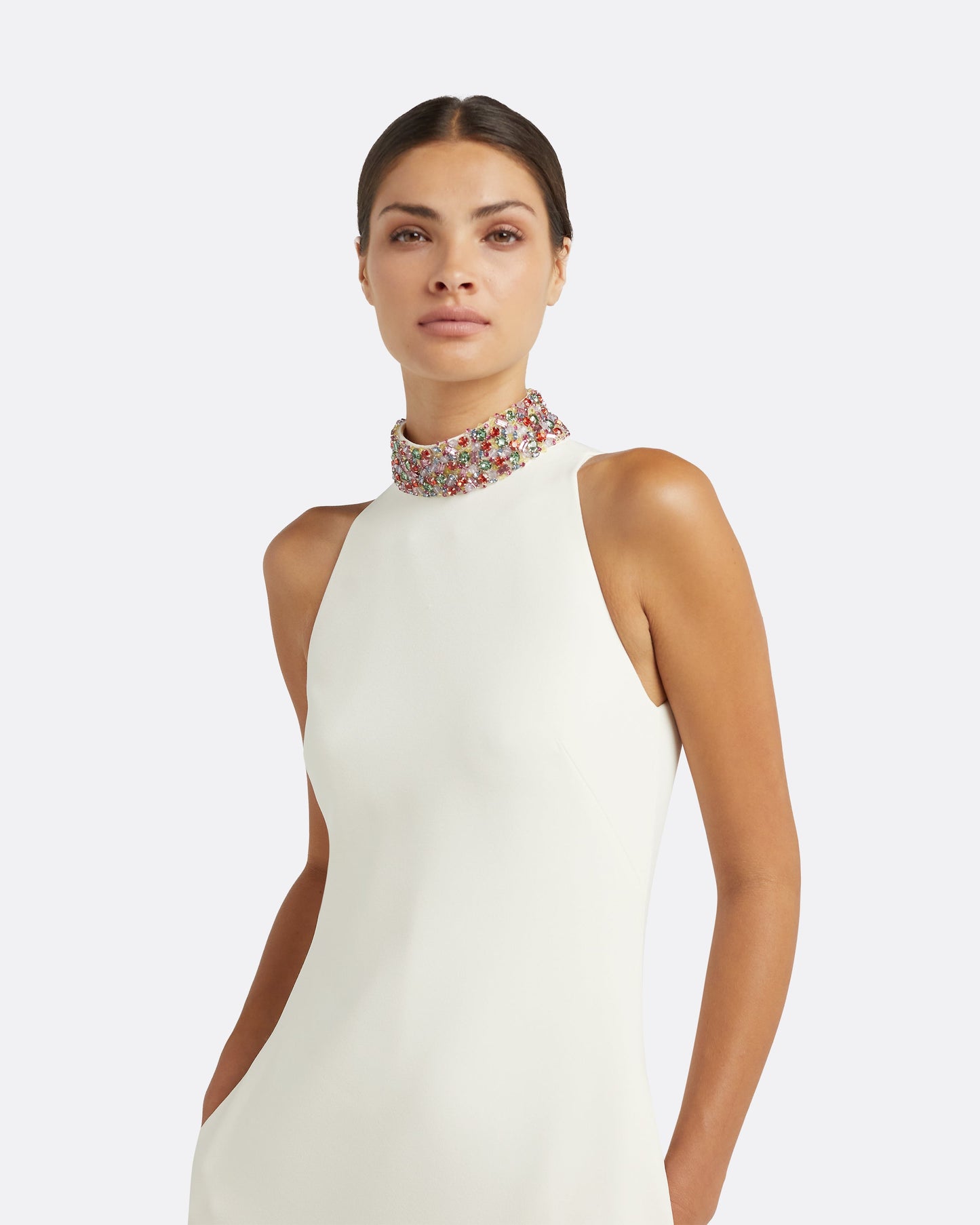 Priscilla Ivory Long Dress