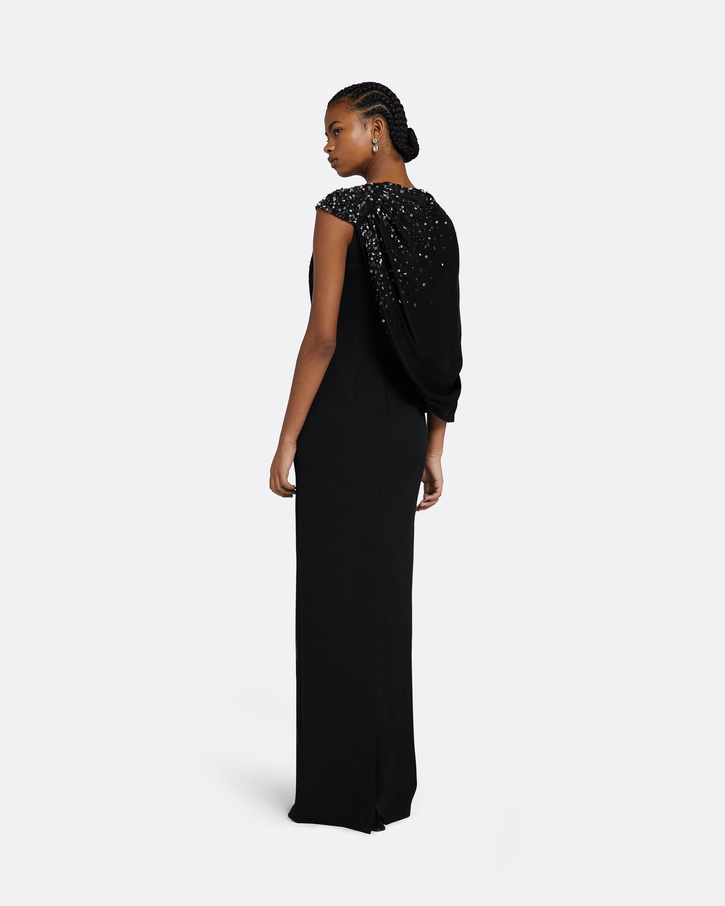 Aylin Black Long Dress