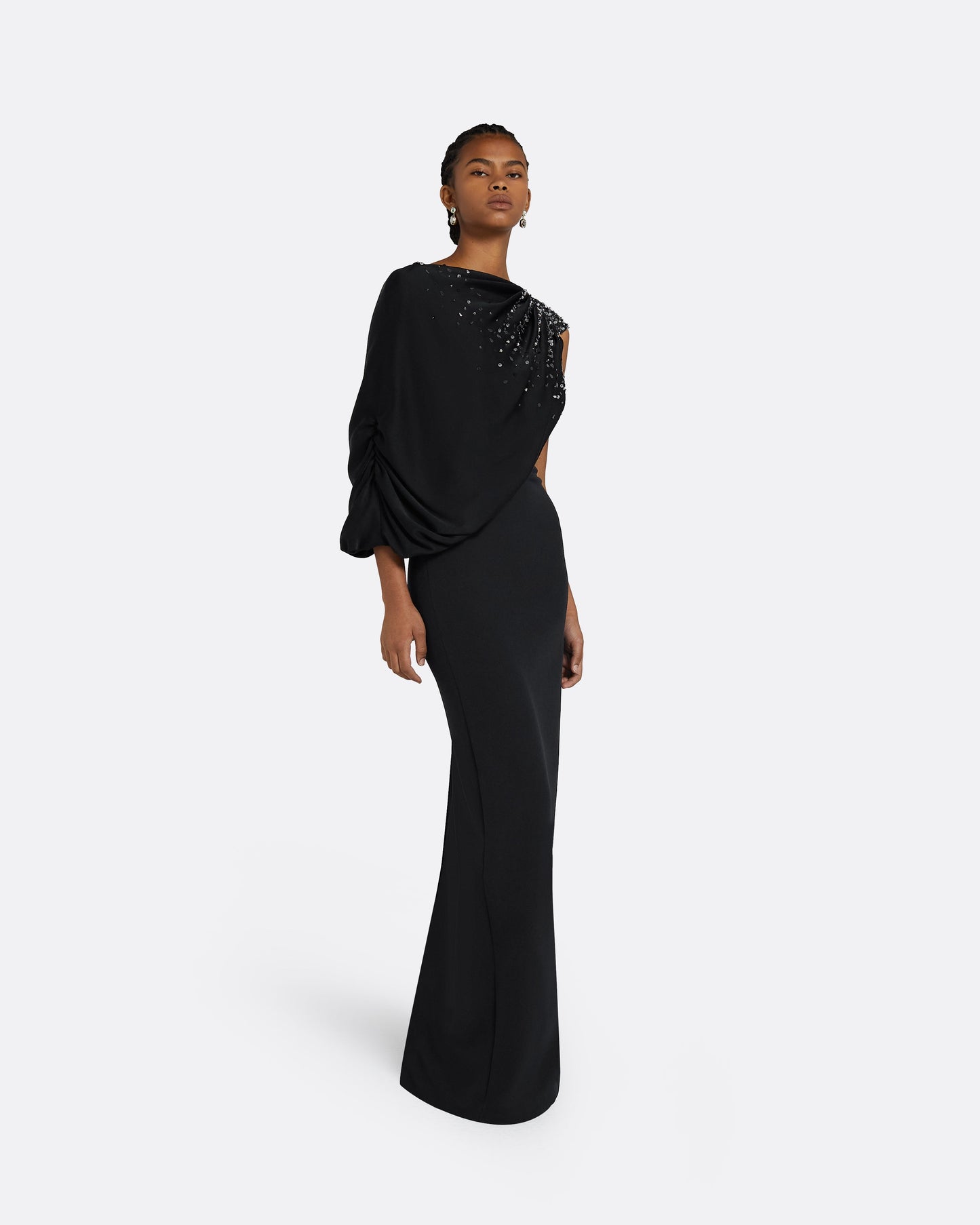 Aylin Black Long Dress