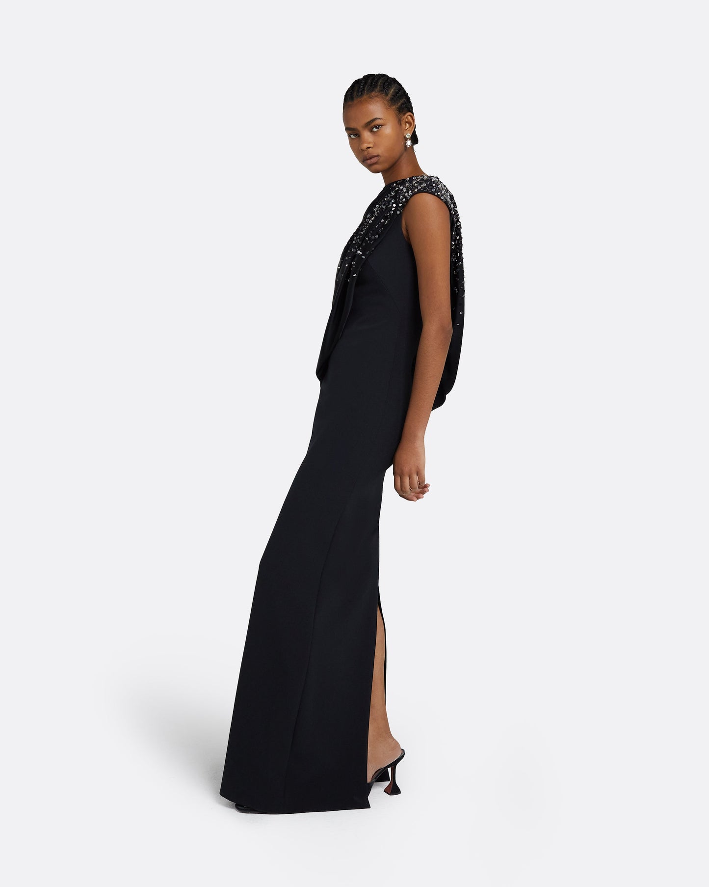 Aylin Black Long Dress