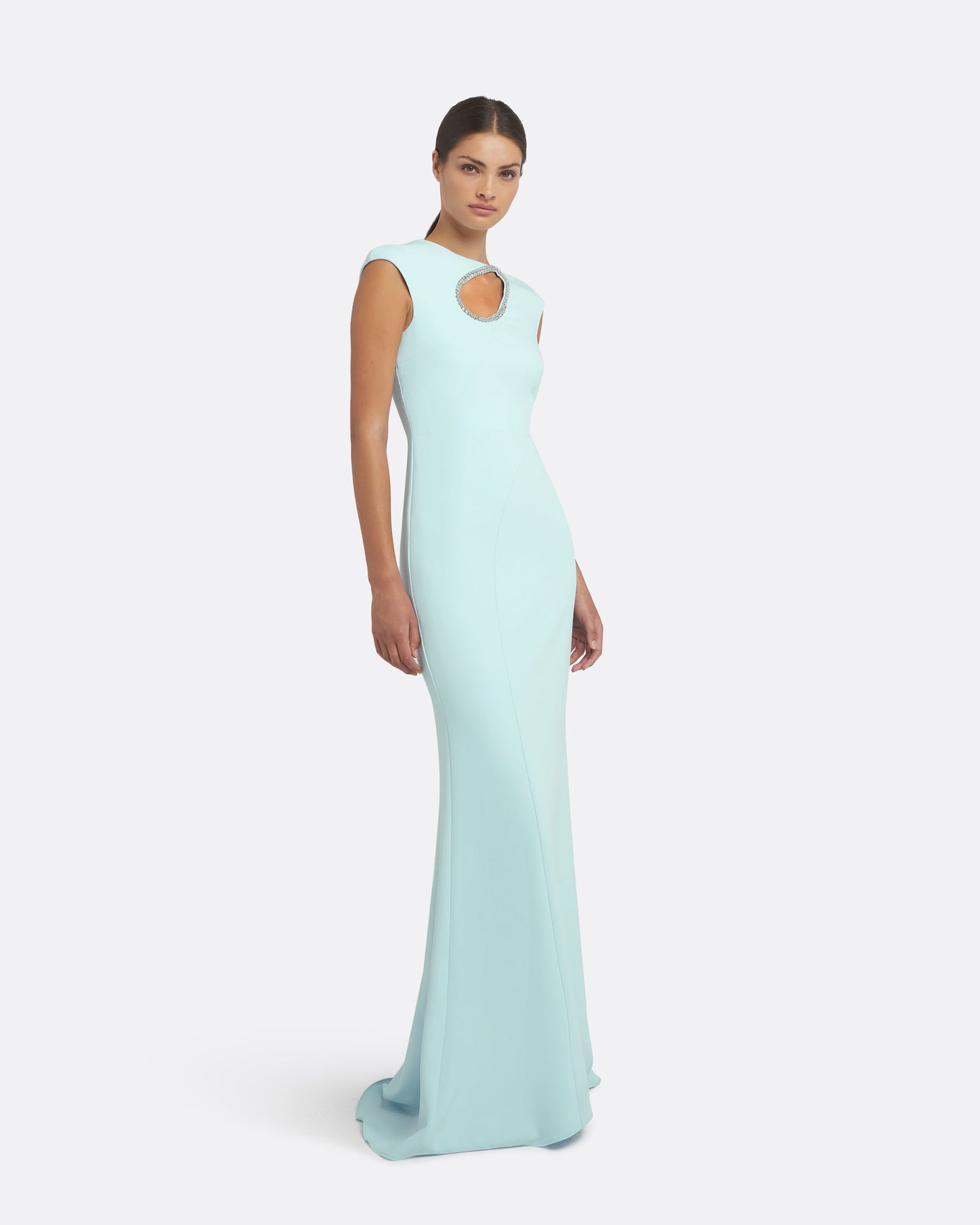 Chantria Baby Blue Long Dress
