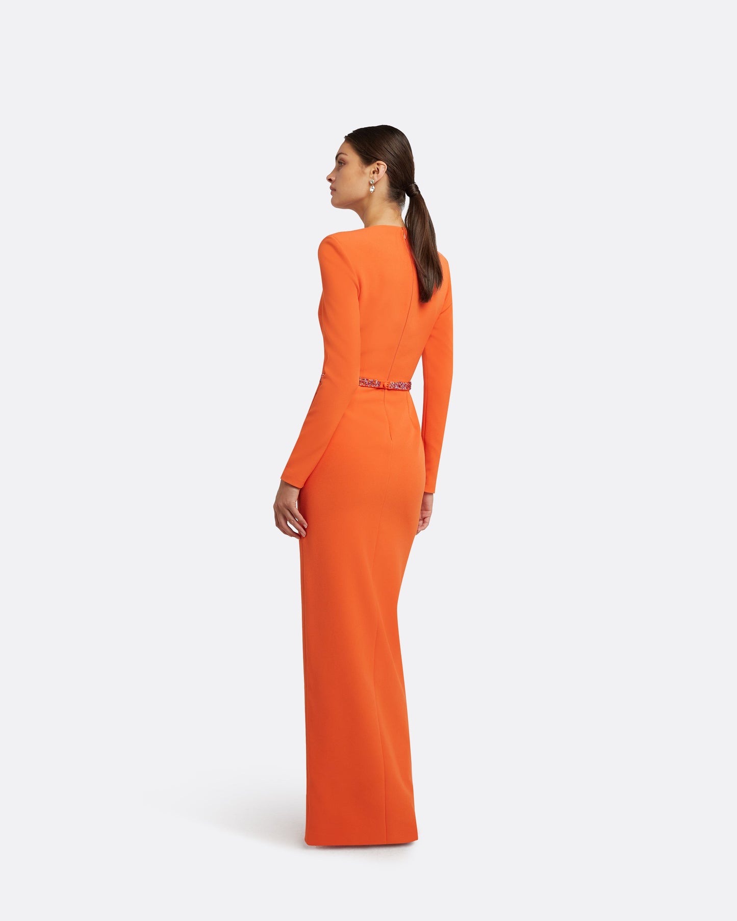 Ottavia Seville Long Dress With Embroidered Belt