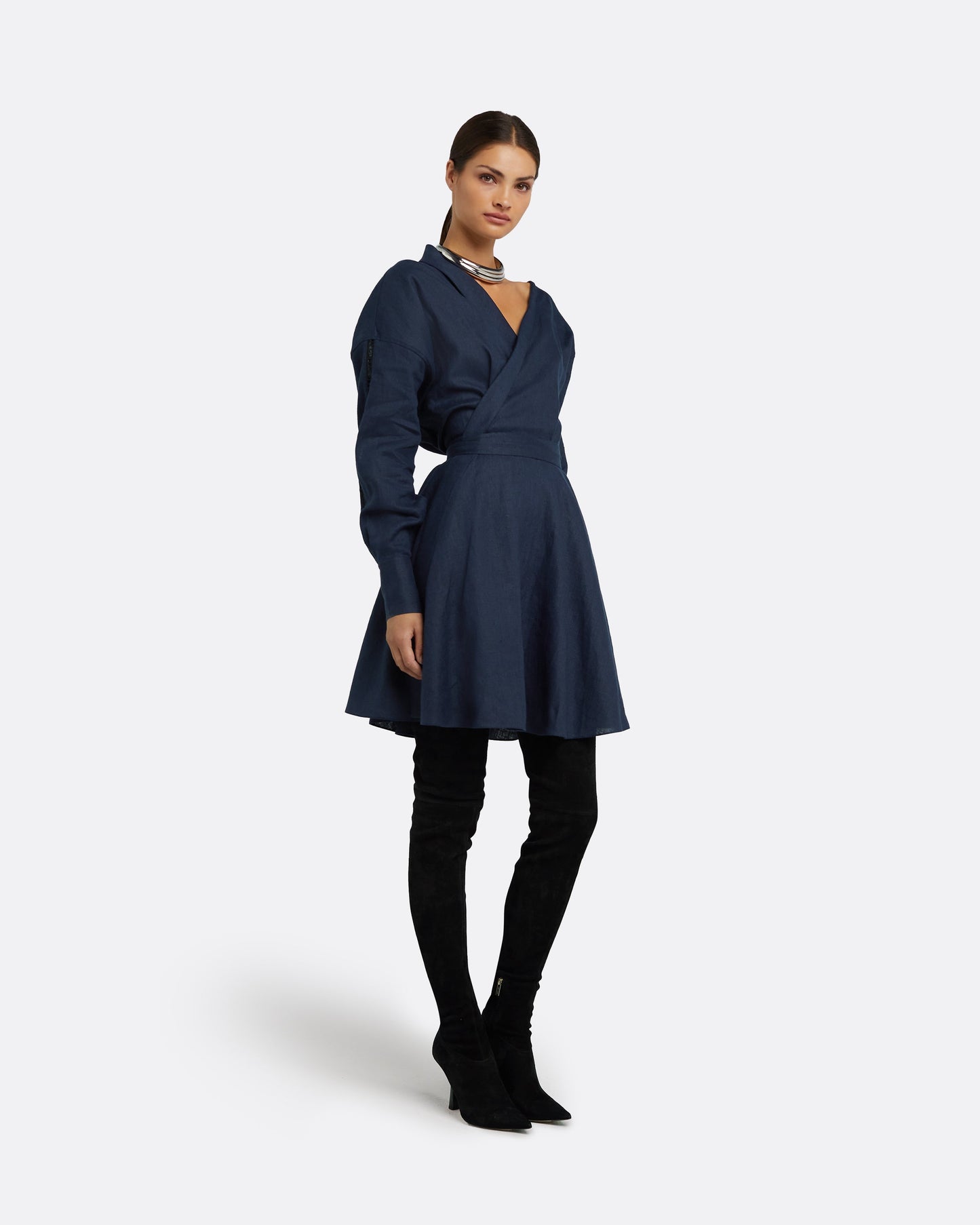 Dessie Navy Short Dress