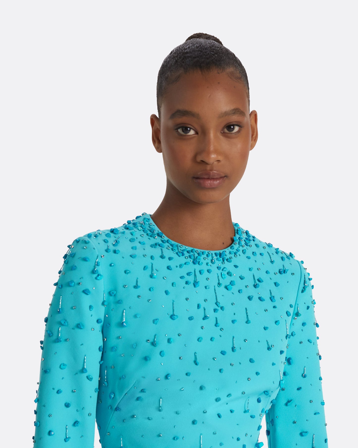 Renalle Aquamarine Short Dress