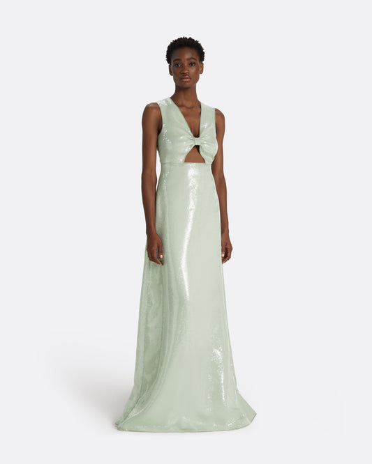 Yanis Sea Glass Long Dress